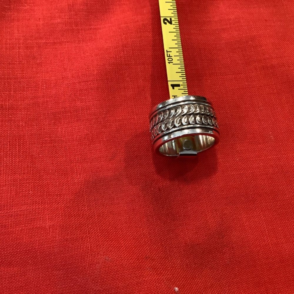 925 Sterling Silver Spinner Ring - image 5
